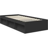  Krevetna konstrukcija Crna 90 x 190 cm Čvrsto borovo drvo | shoptok.hr