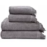 Bonami Selection Set od 2 siva manja i 2 veća ručnika od 100% pamuka 50 x 90 + 70 x 140 cm