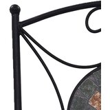 Bistro 3-dijelni mozaični bistro set s pločicama narančasto-sivi | shoptok.hr