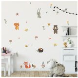 Ambiance Komplet stenskih nalepk Funny Scandinavian Animals Cene
