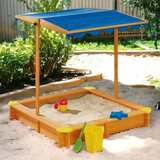 Kinder Home Dečiji drveni peščanik / sa podesivim/ vodootpornim poklopcem anti-UV 30 | Eponuda.com
