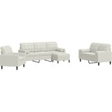  4-dijelni set sofa s jastucima krem baršunasti | Eponuda.com