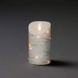 Konstsmide Božićne LED svijeće (Ø x V: 7,5 x 13,5 cm, Bijele boje, Boja svjetla: Topla bijela, 13 Kom.) | shoptok.hr
