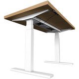 Uvi Desk beli okvir z namizno ploščo (naravni hrast) | Shoptok.si