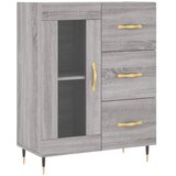  Visoka komoda siva sonome 69,5x34x180 cm od konstruiranog drva Slike