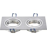 Aigostar Dupli okvir za ugradno svetlo GU10 17,3x9,1 cm matni hrom Cene