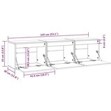 TV ormarići 3 kom smeđa boja meda od masivne borovine | shoptok.hr