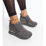 Gemre Dark gray wedge sneakers Cadelaria | Shoptok.si
