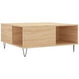  Stolić za kavu boja hrasta 80x80x36,5 cm konstruirano drvo | Shoptok.si