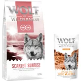 Wolf of Wilderness 12kg + 100g Snack "Explore the Wide Acres" piletina gratis! - Scarlet Sunrise - losos i tuna
