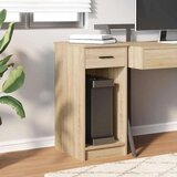 vidaXL Tower stalak za računalo s ladicom boja hrasta 35x45x77 cm | shoptok.hr