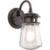 Elstead Lighting Elstead Lyndon 1 zunanja majhna stenska svetilka, arhitekturna bronasta, IP44, E27, (22100063) | Shoptok.si