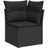  13-dijelni set vrtnih sofa s jastucima poliratan crni | shoptok.hr