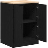  Garažni ormar za odlaganje crni 60x51x85 cm masivne borovine | shoptok.hr