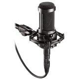 Audio-Technica Kardoidni kondenzatorski studijski mikrofon + držalo (Shock Mount) AT2035 - - Audio-Kondric | Shoptok.si