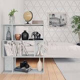 vidaXL knjižna omara/paravan betonsko siva 80x24x96 cm iverna plošča | Shoptok.si