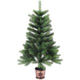 vidaXL Božično drevo med 150 LED z stojalom Zelena 65 cm PE | Shoptok.si