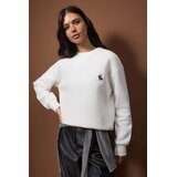 TRENDYOLMILLA ženski duks Twoaw26Sw00253, Ecru-Ecru | Eponuda.com