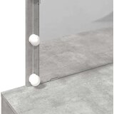 vidaXL Toaletna mizica z LED lučkami betonsko siva 100x40x120 cm | Shoptok.si