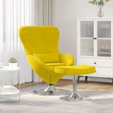 vidaXL Jaja sjedala s footstoolom žuta baršun | shoptok.hr