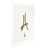  Plakat - Eiffel Tower - Colored Graphic - Abstraction 21x30 Bez okvira | shoptok.hr