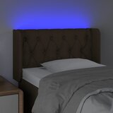  LED uzglavlje tamnosmeđe 83x16x78/88 cm od tkanine | shoptok.hr