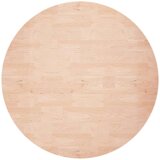 vidaXL okrogla mizna plošča Ø70x1,5 cm neobdelana trdna hrastovina | Shoptok.si