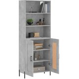  Visoka komoda siva betona 69,5x34x180 cm od konstruiranog drva Slike