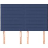  Posteljno vzglavje 4 kosa moder 72x5x78/88 cm blago, (20933192) | Shoptok.si