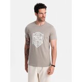 Ombre Men's motorcycle style printed t-shirt - ash | Eponuda.ba