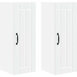  Ormar za Zid Lucca 2 pcs Bijela 30 x 31 x 80 cm | shoptok.hr