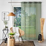 Douceur d intérieur Kaki zelena prosojna zavesa 140x280 cm Sandra – | Shoptok.si