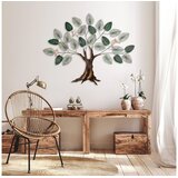 Metalna zidna dekoracija drvo 117x92 cm smeđa | Eponuda.ba