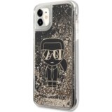 Karl Lagerfeld originalen ovitek KLHCN61LGGKBK za iphone 11 / xr črna trda zaščita z bleščicami - getsby full body Cene