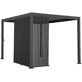 SUNFUN Bočna stena za paviljon Lucca (Š x V: 123,5 x 234 cm, Vertikalne lamele, Za paviljon Lucca dolžine 400 cm) | Shoptok.si
