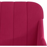  Fotelja crvena boja vina 63 x 76 x 80 cm baršunasta | shoptok.hr