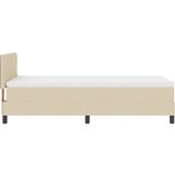 Box Spring Krevet s Madracem Kremasti 90x200 cm Tkanina | shoptok.hr