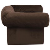 SOFA za pse s ladicom smeđa 75 x 50 x 38 cm plišana | shoptok.hr