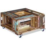 Furnova Klubska mizica trden predelan les 70x70x35 cm, (21914647) | Shoptok.si