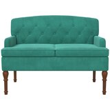  Ljubavni kauč s gumbima Tirkizna 111 x 65 x 79 cm Baršun | Eponuda.com