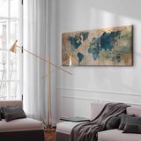 Artgeist Slika Na Platnu Retro Map | Shoptok.si