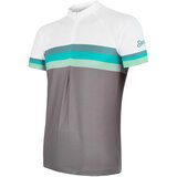 Sensor Men's Jersey Cyklo Summer Stripe Grey/Green Cene