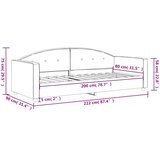 Dnevni krevet ružičasti 80 x 200 cm baršunasti | Eponuda.com
