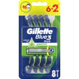 Gillette blue 3 sensitive brijač za jednokratnu upotrebu, 8 komada cene
