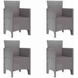  Vrtni set za objed 5 kom. Svijetlo siva Polt ratan | shoptok.hr