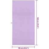 vidaXL Športne brisače 2 pcs Vijolična 180 x 90 cm | Shoptok.si
