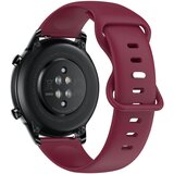 AVIZAR pašček za honor magic watch 2 42 mm, mehak in nastavljiv silikon - bordeaux, (5000039374) Cene