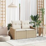  Vrtni kauč s jastukom 123 x 62 x 69 cm poliratan | Eponuda.com