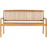  Složiva vrtna klupa s jastukom 159 cm od masovne tikovine | shoptok.hr