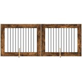  Vrata za pse s postoljem 2 pcs Dimljeni hrast 100 x 80 cm | Eponuda.ba